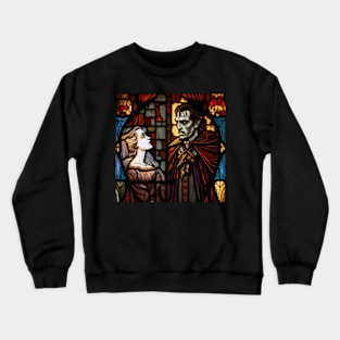 Dracula and Bride Stained Glass Crewneck Sweatshirt